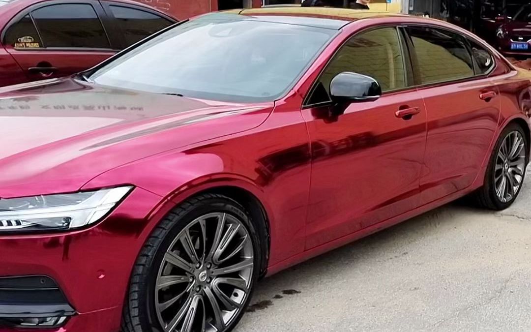 耀眼而美丽,性感又高级的联卡红色车衣#烟台汽车贴膜#青岛车衣改色