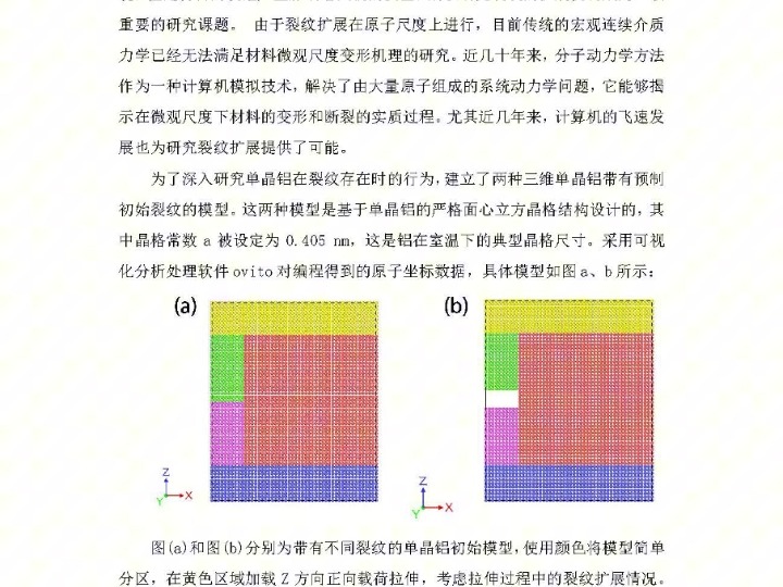 利用lammps模拟不同预制裂纹对单晶铝的力学性能的影响哔哩哔哩bilibili