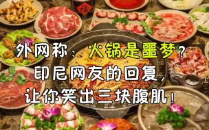 Download Video: 外国网友称：中国火锅竟是噩梦？看完印尼网友回复，笑出三块腹肌