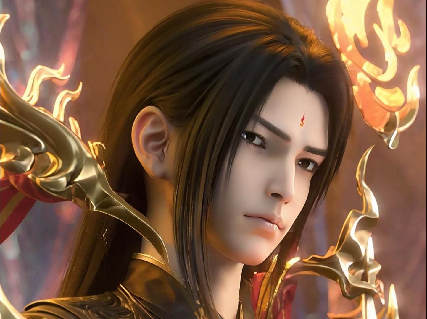 大主宰炎帝满级萧炎降临!大主宰动画炎帝登场 , 这新登场的炎帝形象要