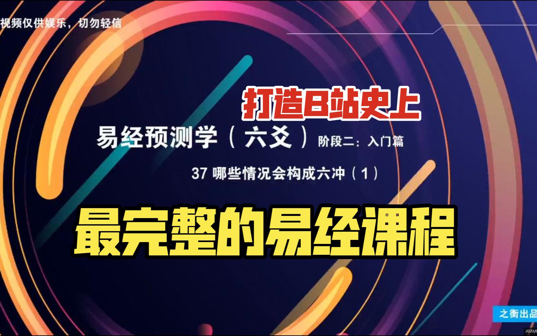 【易经预测学(六爻)】37 哪些情况会构成六冲(1)哔哩哔哩bilibili