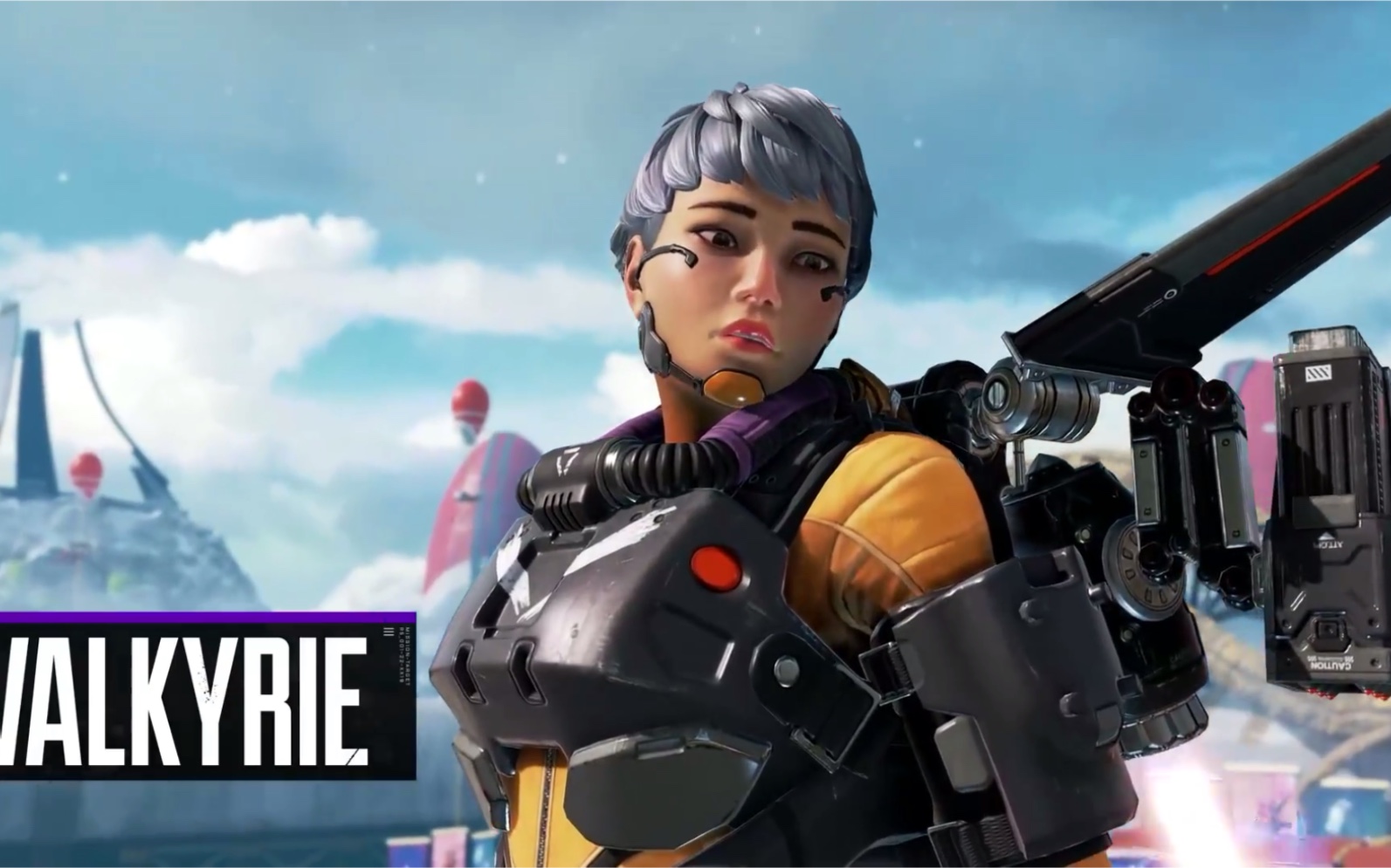 中字apex英雄公开了第九赛季新英雄瓦尔基里的角色预告片