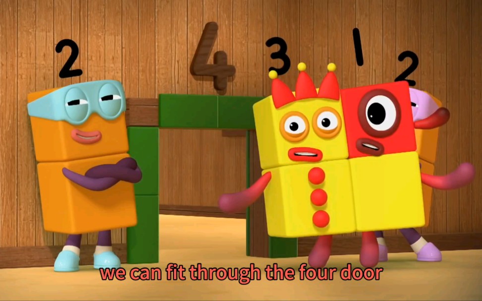 [图]【数字积木】numberblocks 5以内比大小的英语儿歌