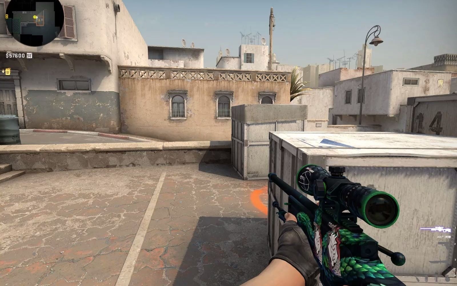 csgo简单道具_dust2_a平台非常规单向烟