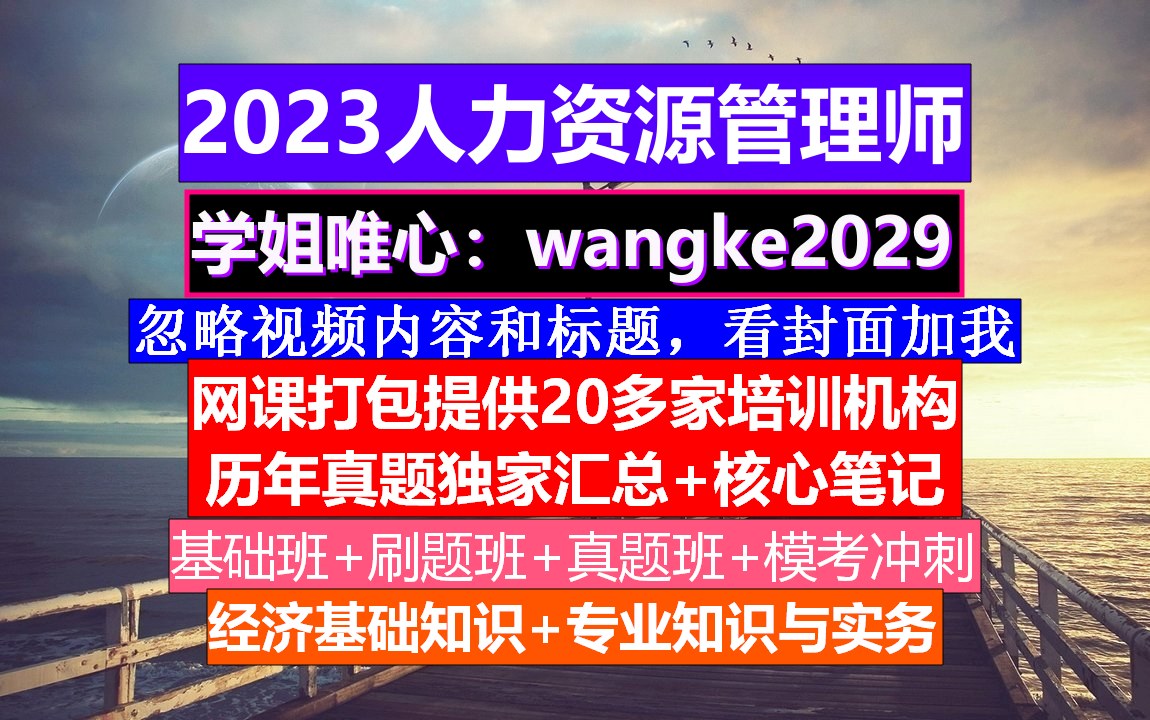 资料人力资源管理师考试.大学人力资源管理专家,人力资源考试题库哔哩哔哩bilibili