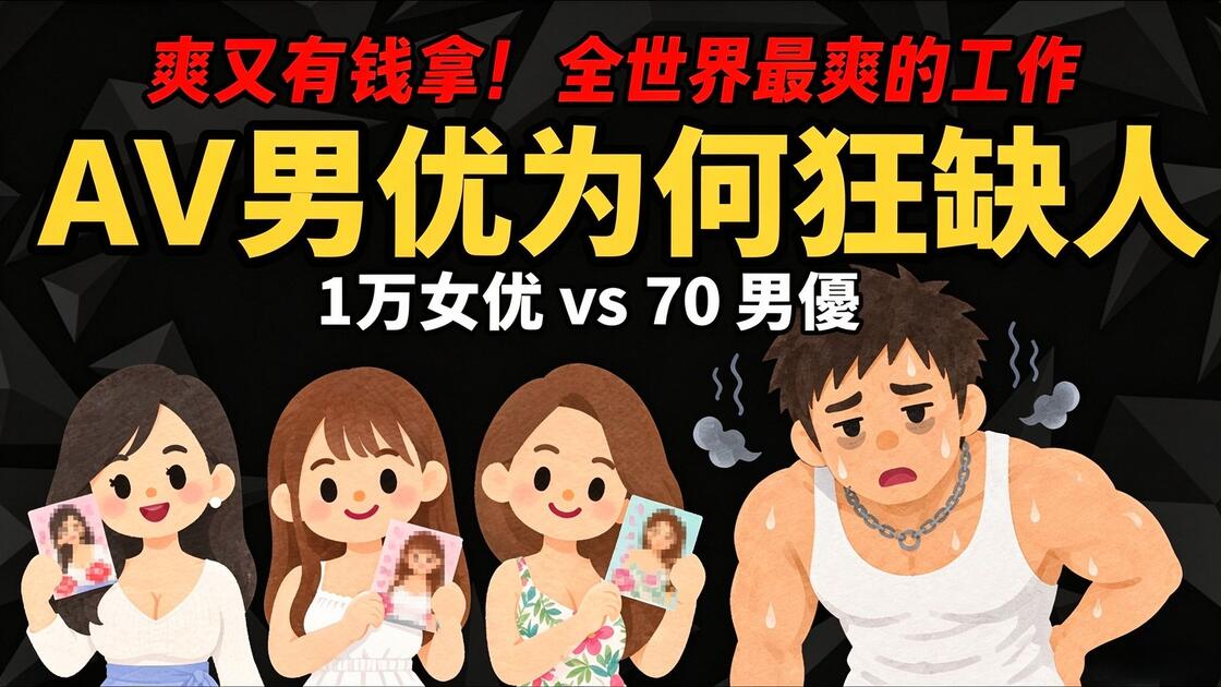 爽又有钱拿!全世界最爽的工作【AV男优为何狂缺人】AV男优缺人的真相_哔哩哔哩_bilibili