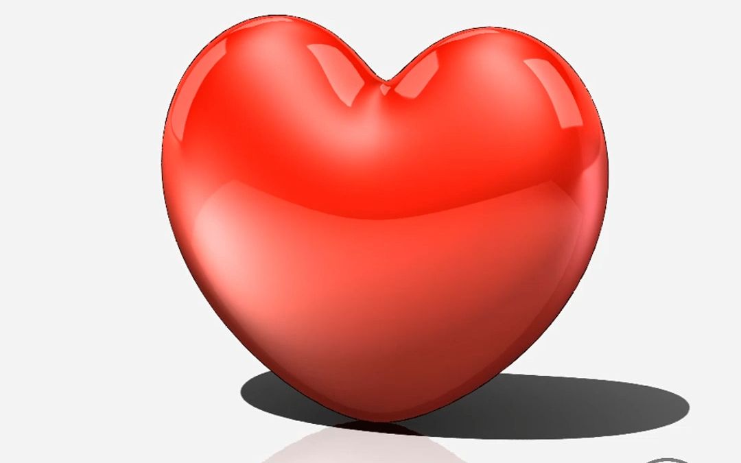 用solidworks简单几步做一个爱心曲面模型