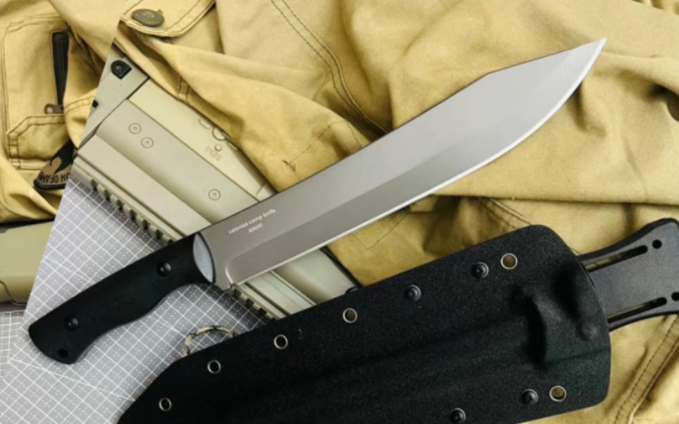 阿尔法轻型排障刀户外劈砍剁刀,剁猪蹄小测试