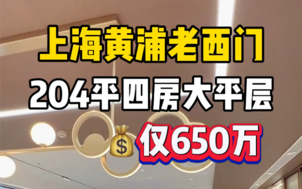 清盘特价!仅一套!上海黄浦老西门204平豪装大平层,可做四房,纯居住小区环境类住宅的设计,一梯一户,赠送超大入户空间哔哩哔哩bilibili