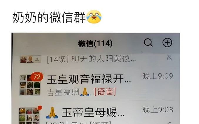 我奶奶的微信群,真是我的微信通三界哔哩哔哩bilibili