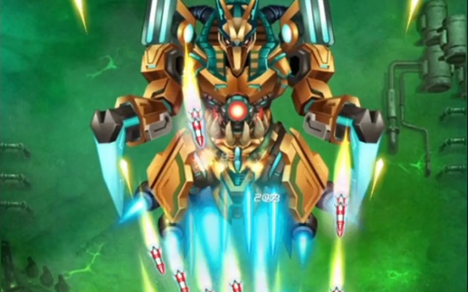 活动作品战机代号666小飞机大战金刚铠甲大boss