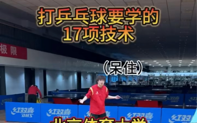 乒乓球球要学的17项技术哔哩哔哩bilibili