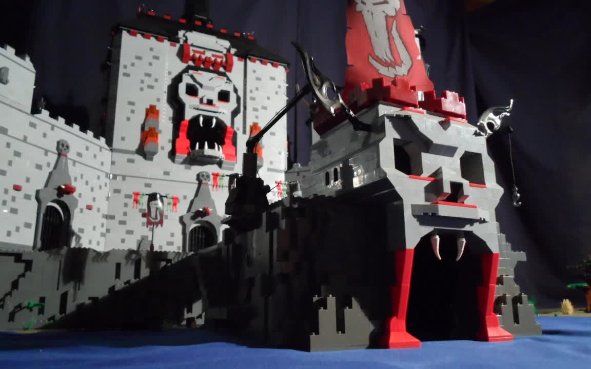 乐高城堡moc骷髅宫殿