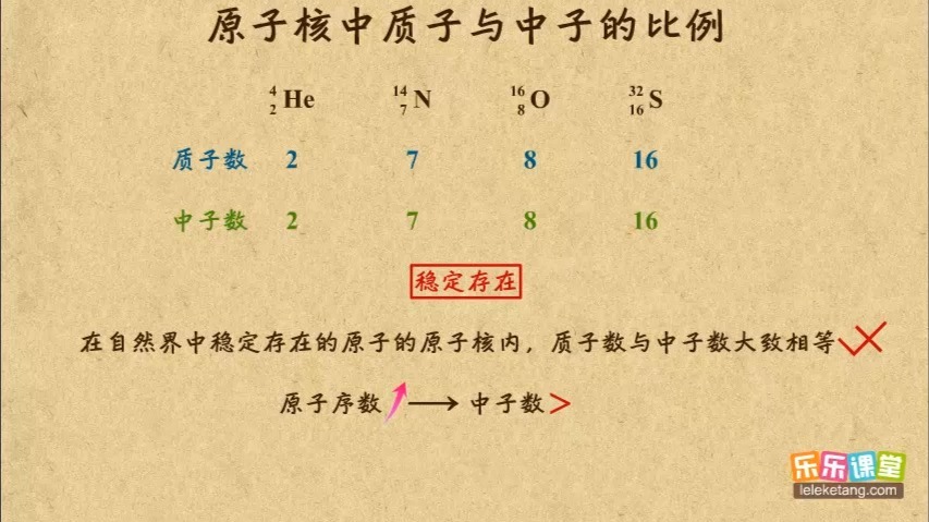 11 原子核中质子与中子的比例