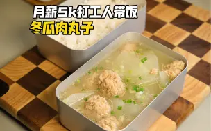 Descargar video: 花费5.7元坚持上班带饭第100顿｜冬瓜肉丸汤