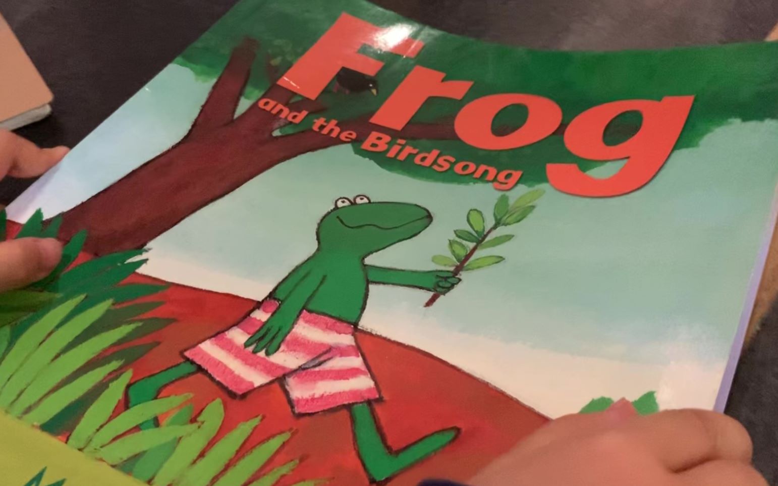 [图]【茉莉學英文】《frog and the birdsong》感謝老书虫书店借的繪本（北京三里屯） 【茉莉的學習之旅 剛剛開始】