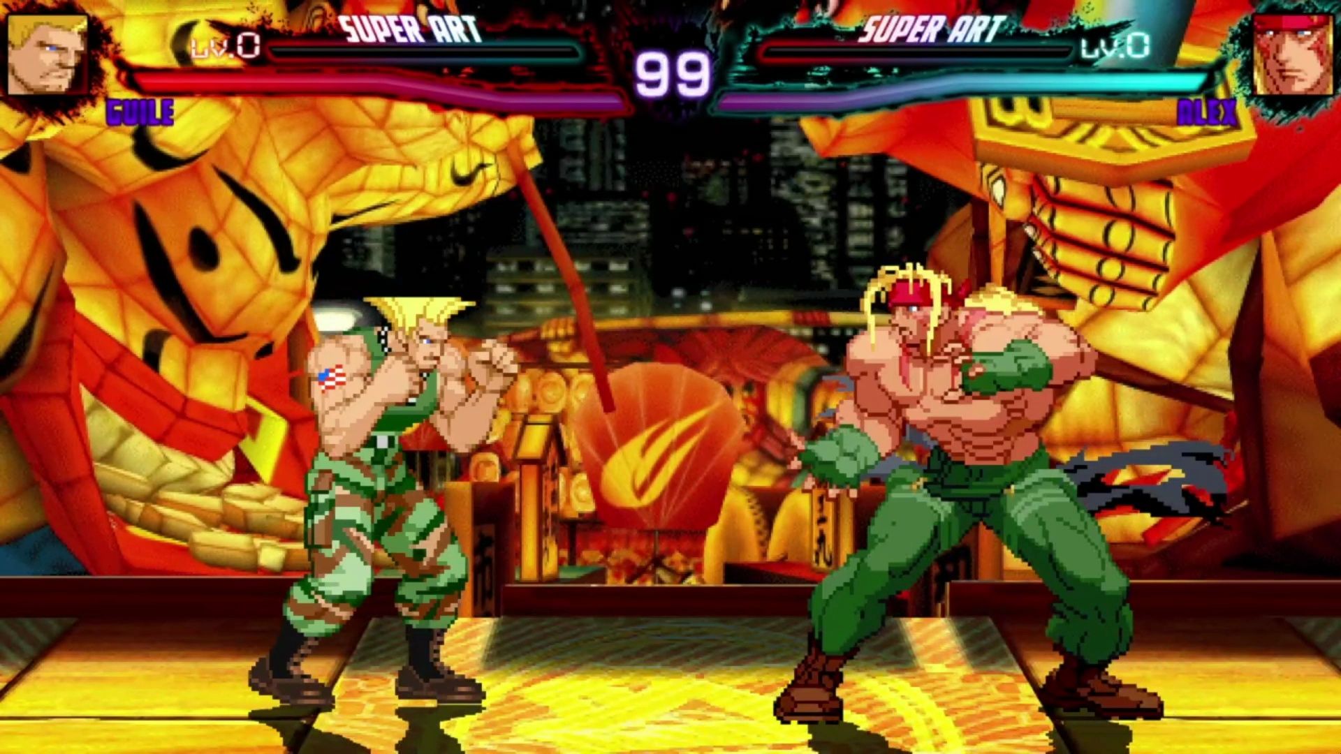 [mugen]街霸vs拳皇联盟第12场常规赛 古烈(1胜0负)vs 阿利克斯(1胜0负