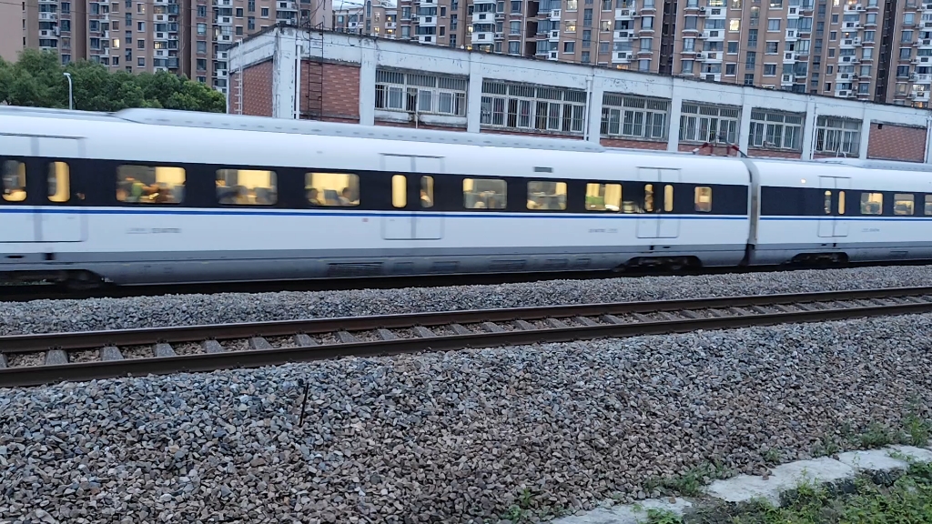 金山铁路crh6a海豚金山卫站方向