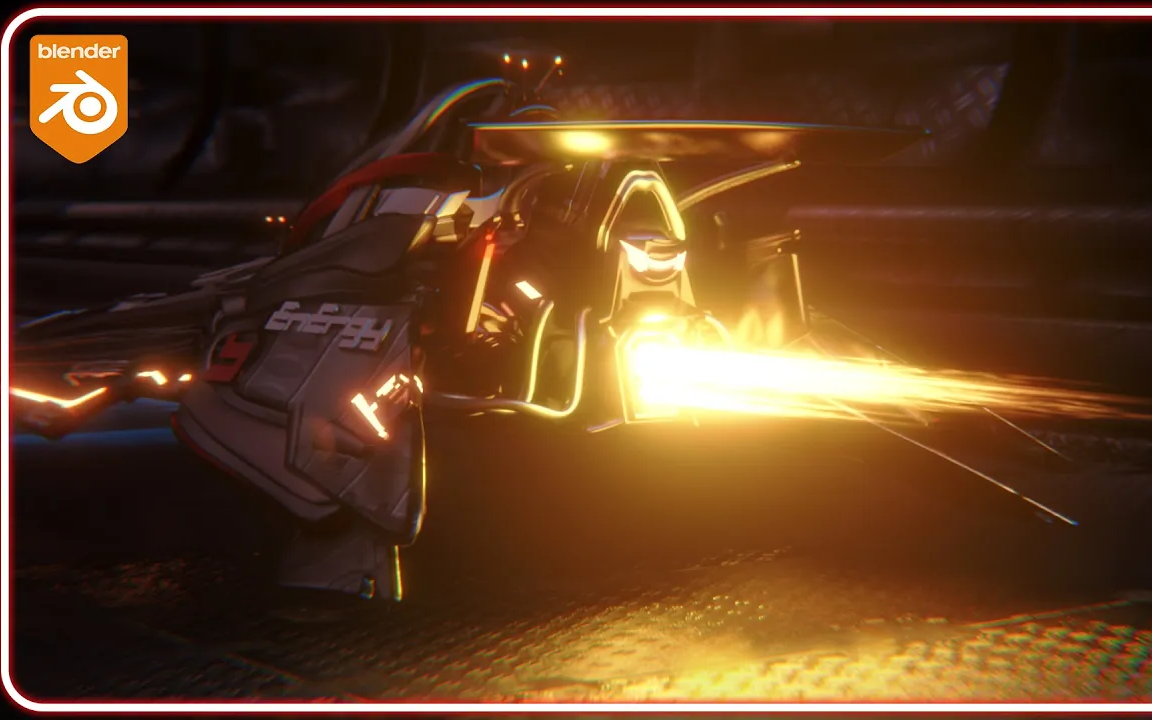 iblender中文版插件 thrust 喷气飞机发动机尾焰推力特效火焰