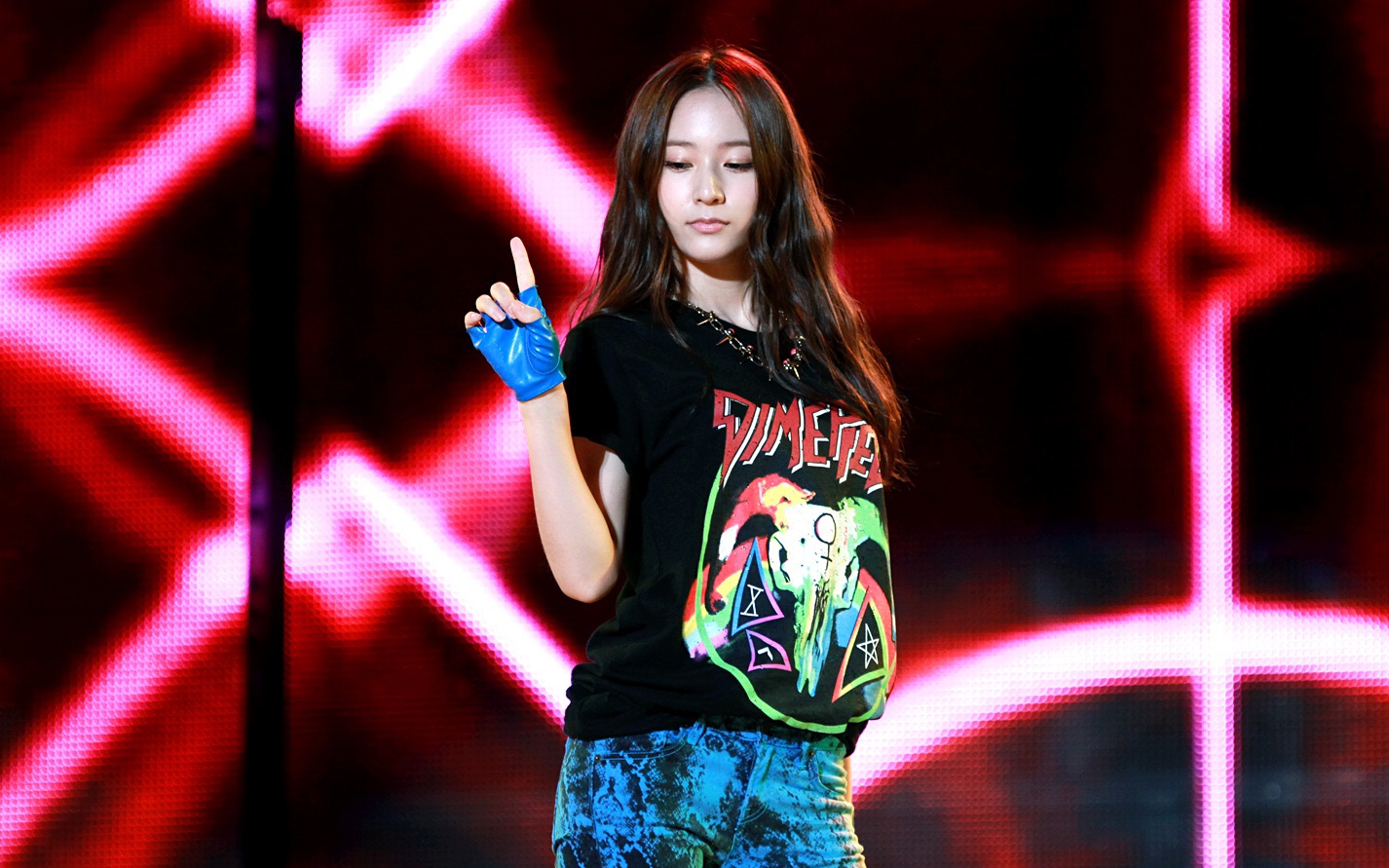 【郑秀晶/krystal】120808 mbc music prime concert electric shock