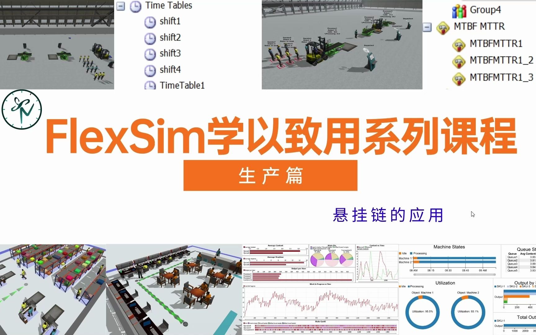 FlexSim学以致用系列IV|悬挂链输送线的应用哔哩哔哩bilibili