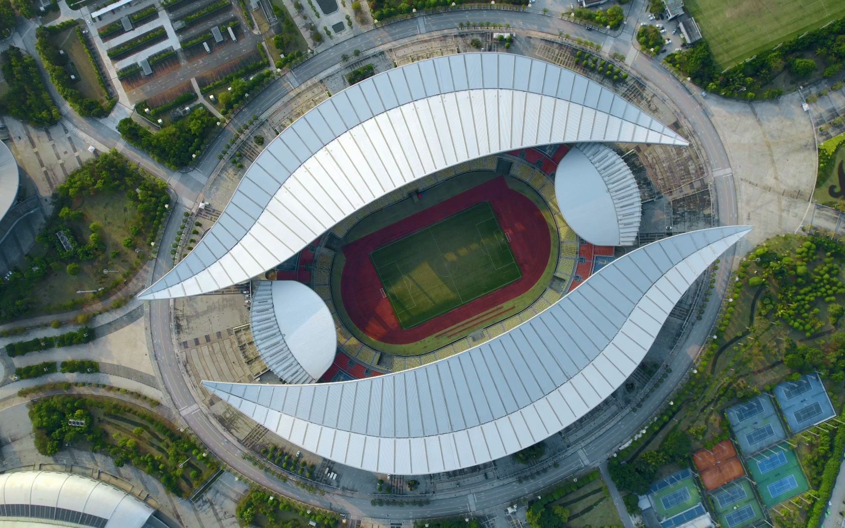 广西体育中心航拍