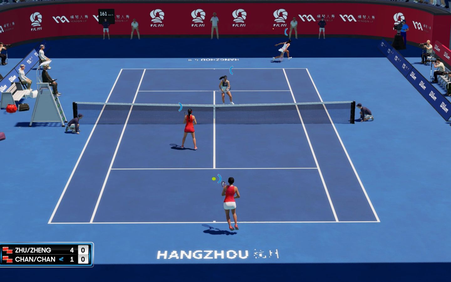 Ao Tennis 2 杭州亚运会 女双决赛 朱琳(中国)/郑钦文(中国)vs詹皓晴(中国)/詹咏然(中国) PART2