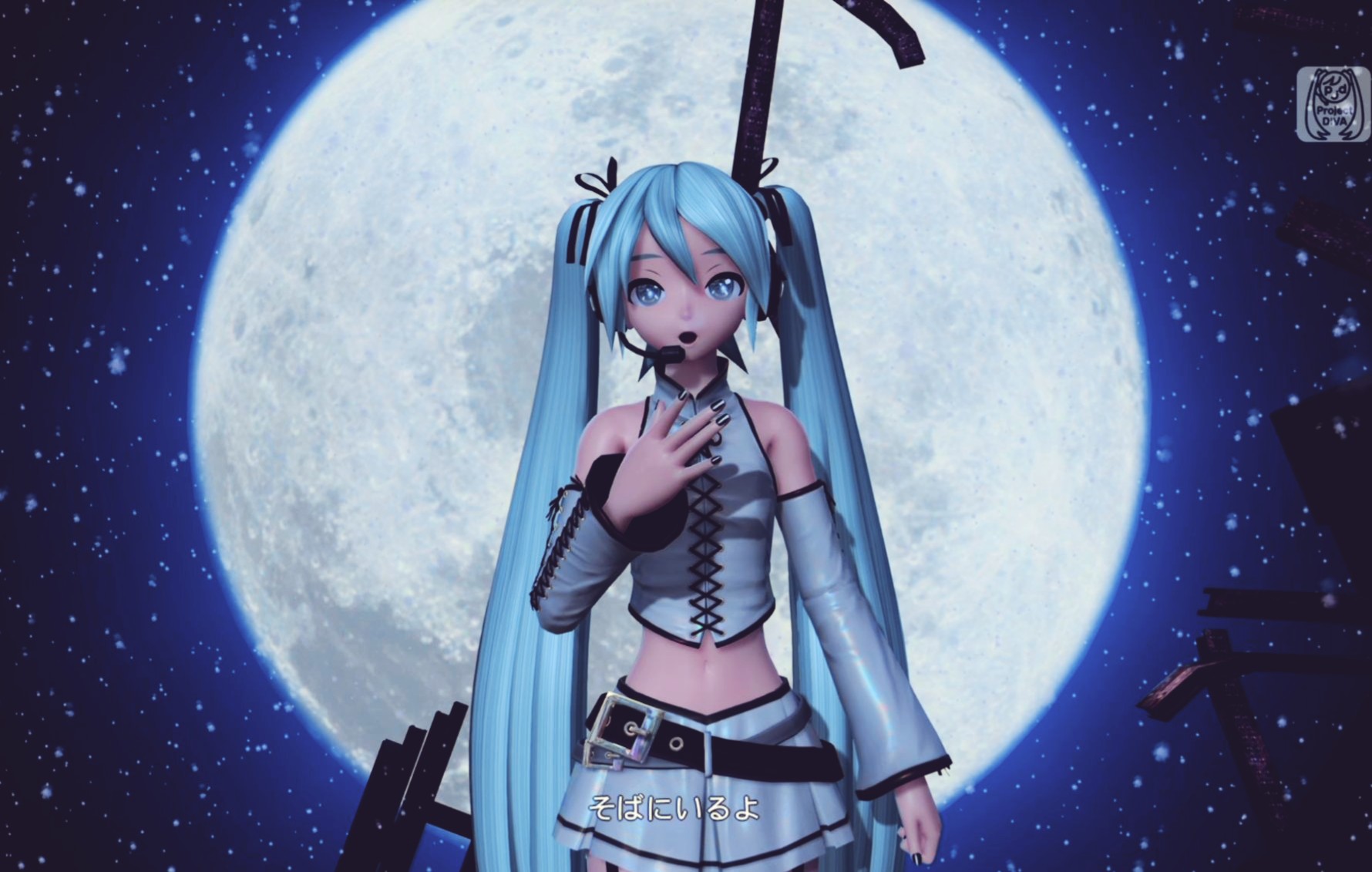 初音ミク「moon」4k 中日字幕 project diva arcade