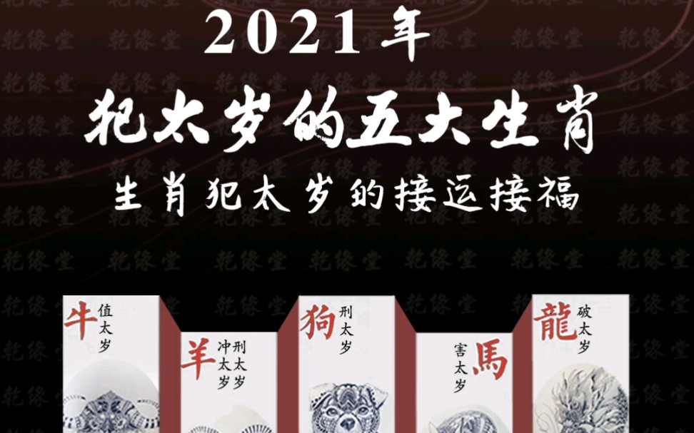 重庆风水大师那个好,乾缘堂陈叁悟分享2021年犯太岁五大生肖_哔哩哔哩