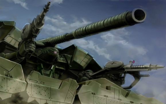 模玩分享被狼嚎染红了落日斗狼坦克高达一年战争秘录