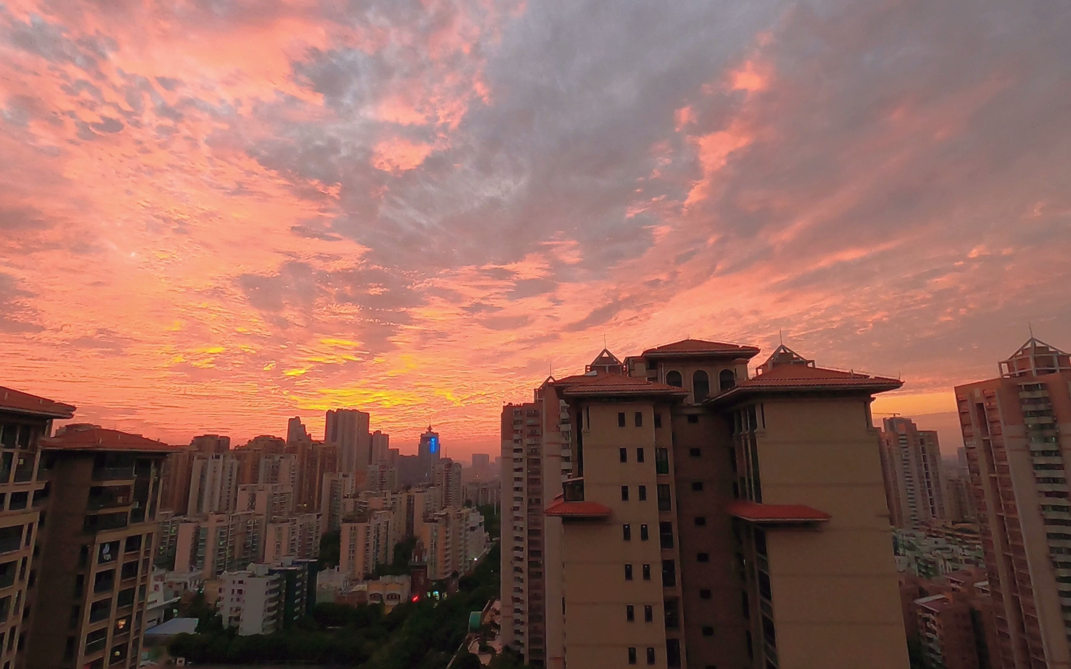 【23楼的窗外】夕阳清风醉晚霞_哔哩哔哩_bilibili