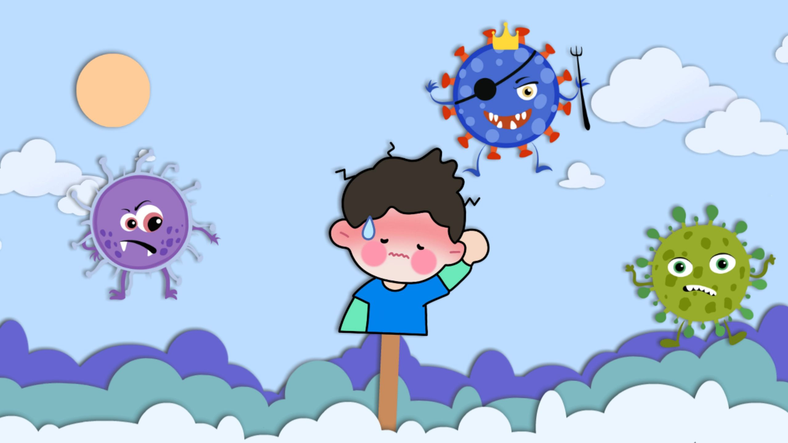 公益项目动画片头《抗病毒》