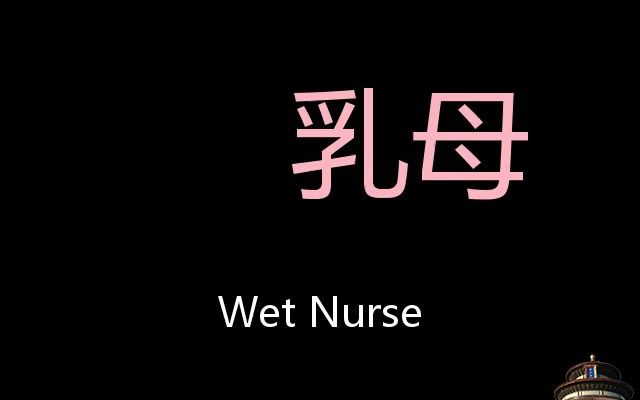 乳母 Chinese Pronunciation Wet Nurse哔哩哔哩bilibili