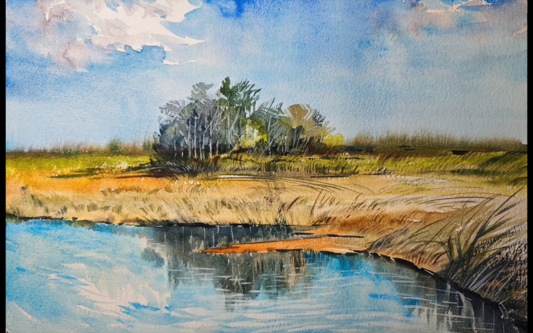 【水彩】原速风景绘画视频