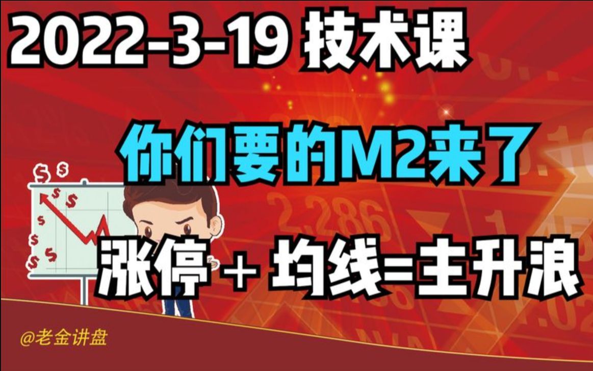 【2022319 技术课】:你们要的M2来了,涨停加均线等于主升浪!哔哩哔哩bilibili