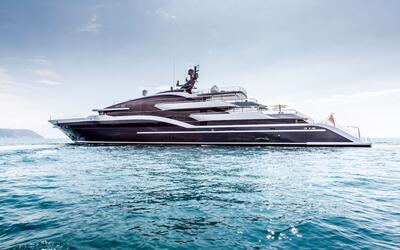 175亿美元的礼物家荷兰oceanco90m295ftdar号超级游艇