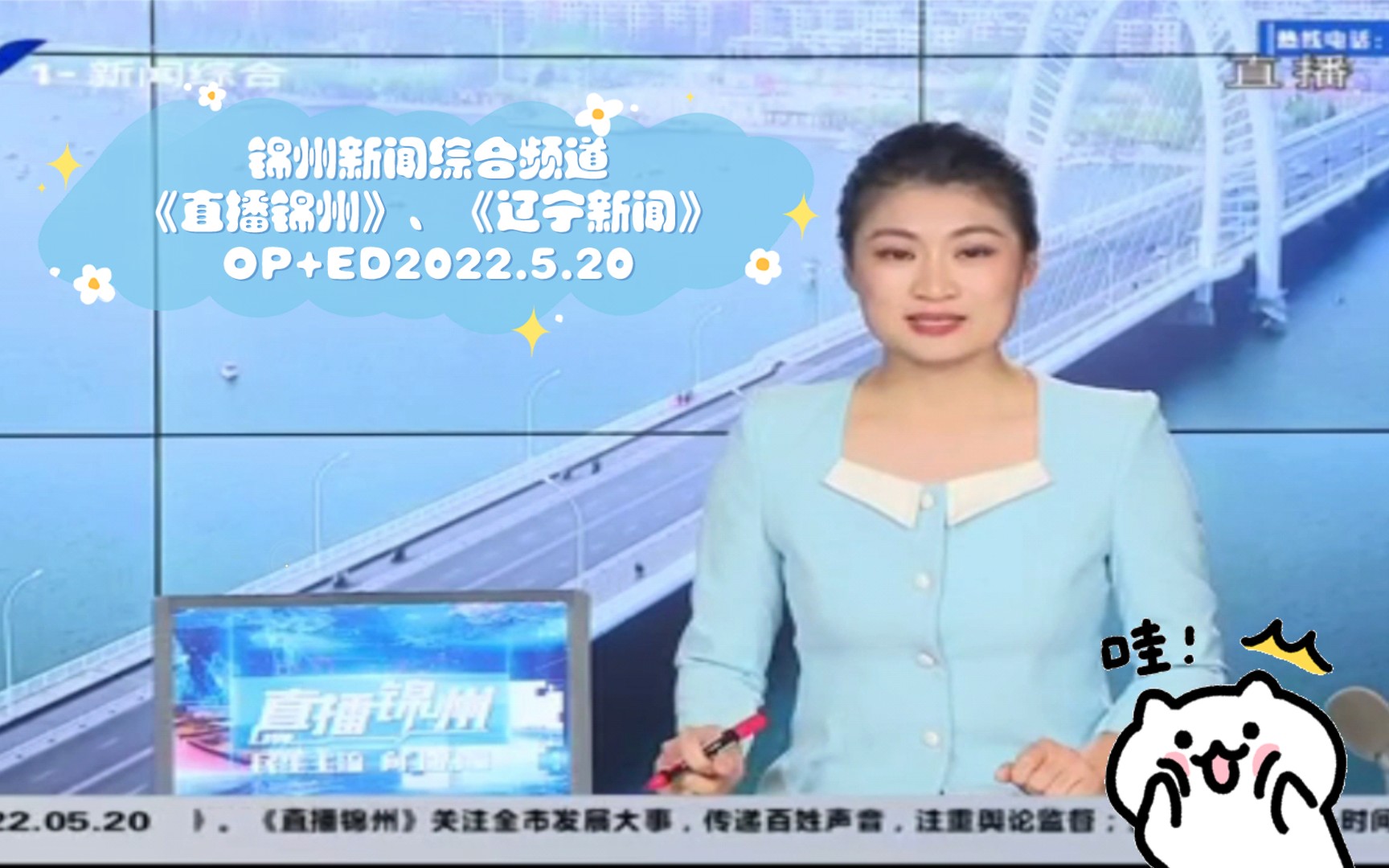 锦州新闻综合频道《直播锦州》、《辽宁新闻》OP+ED2022.5.20哔哩哔哩bilibili