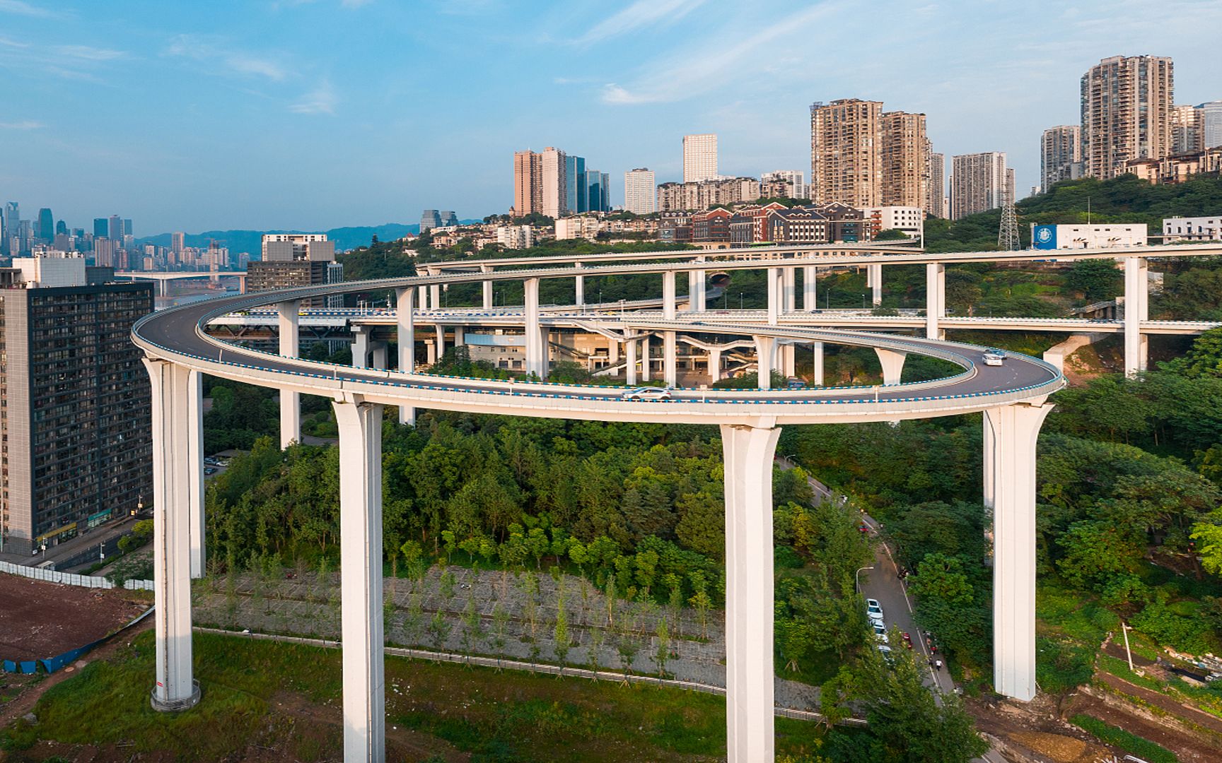 苏家坝立交桥观景台图片