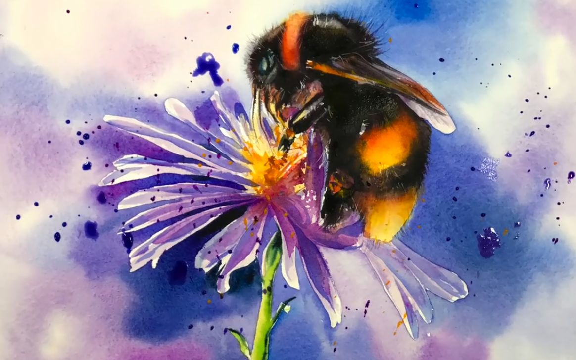 水彩入门风景教程搬运|小蜜蜂呀小蜜蜂