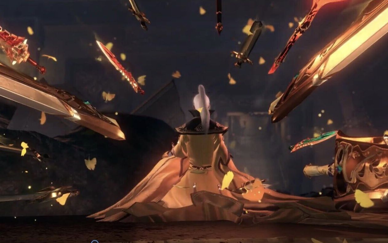 剑网三战乱藏剑武库决战谢采终于挂彩庄花1v5重制版