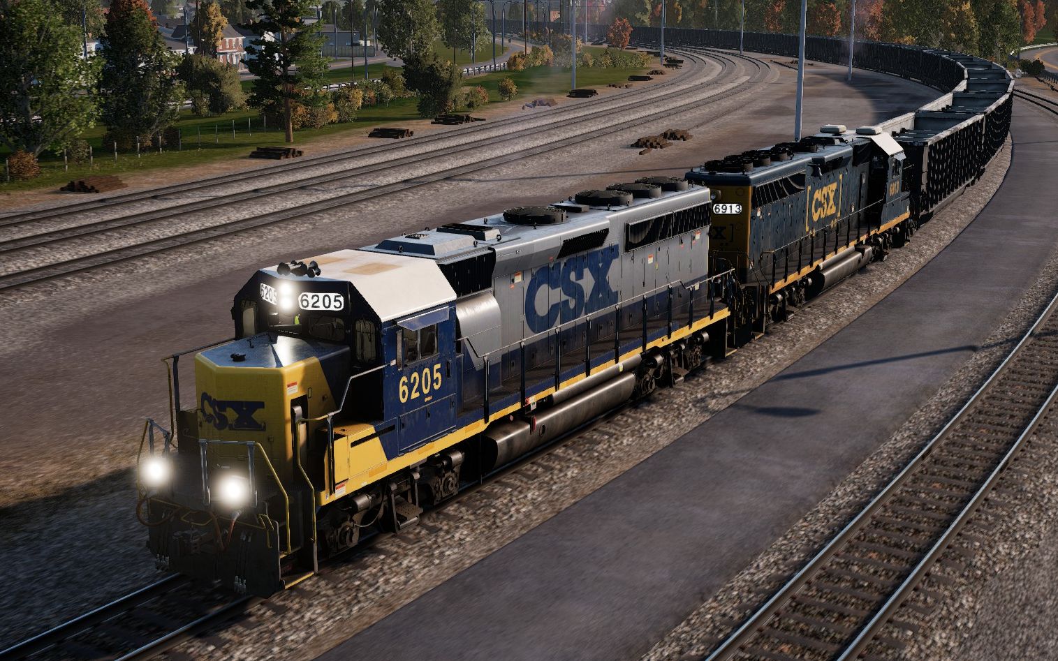 tsw美铁csx重载列车02装载煤矿