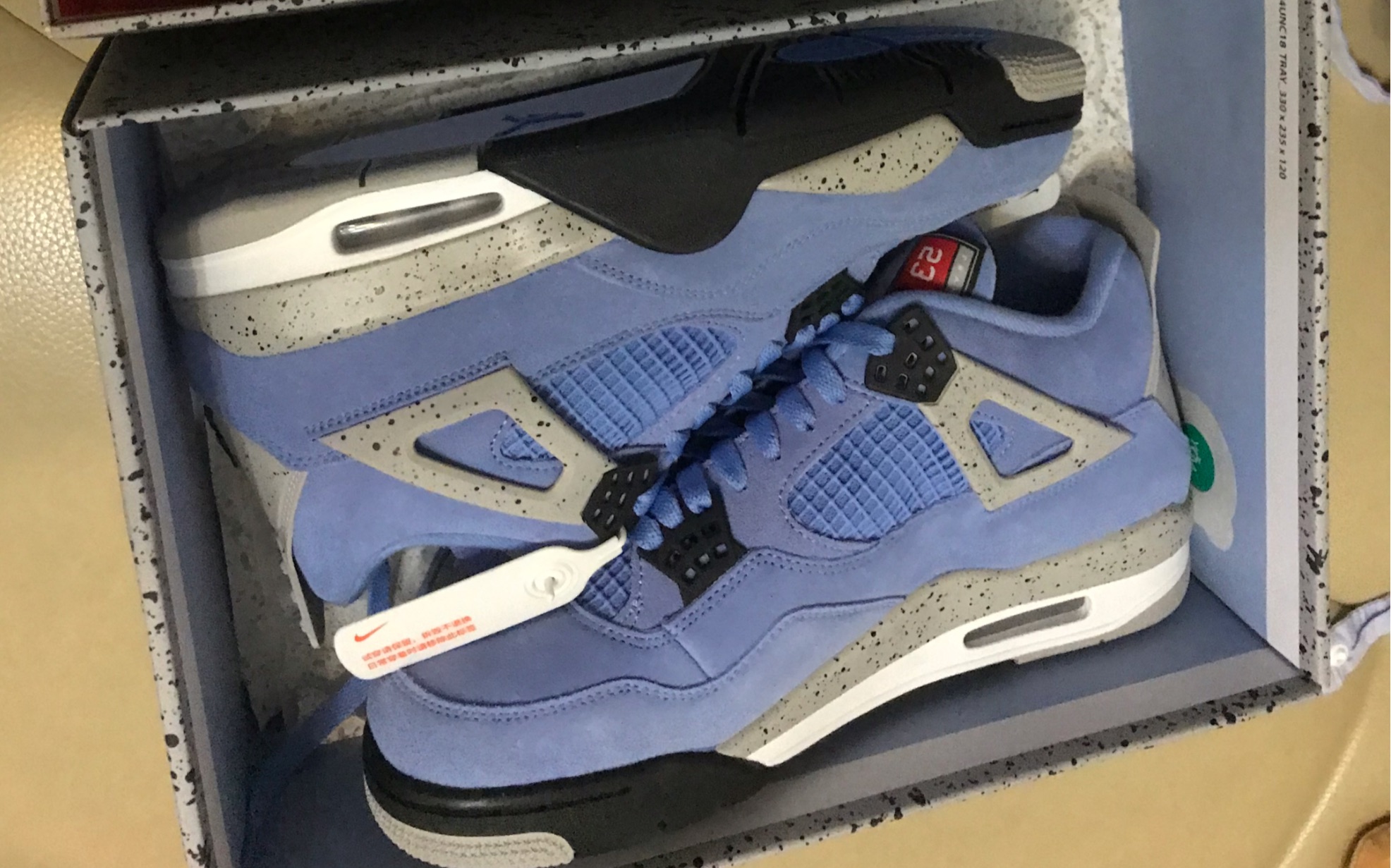 aj4大学蓝 air jordan4 麂皮