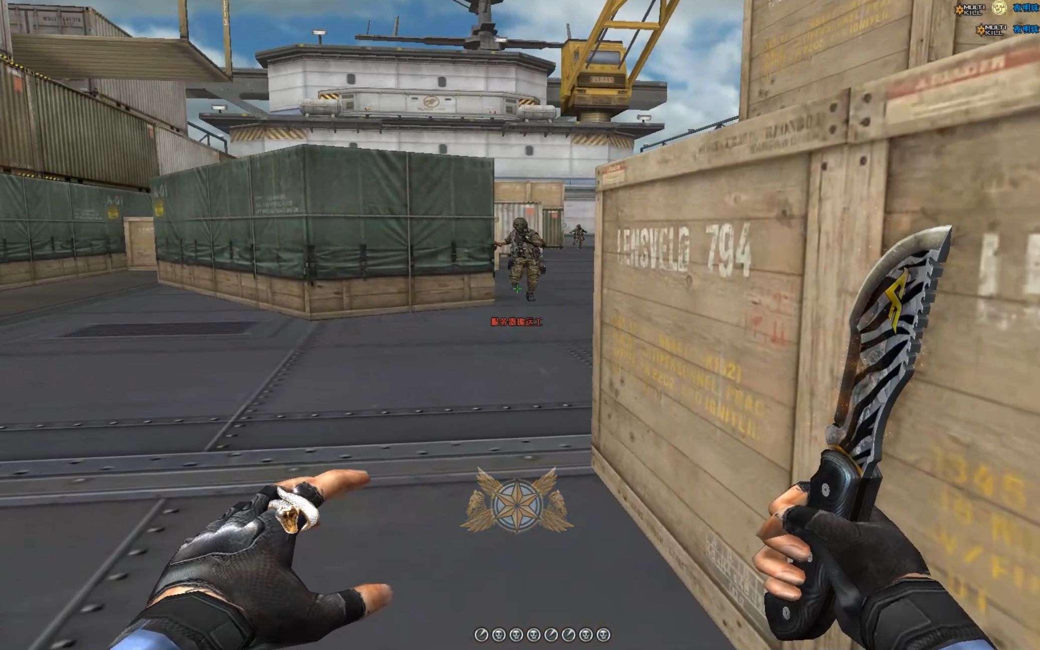 穿越火线近战武器展示 丛林匕首黑虎_哔哩哔哩_bilibili