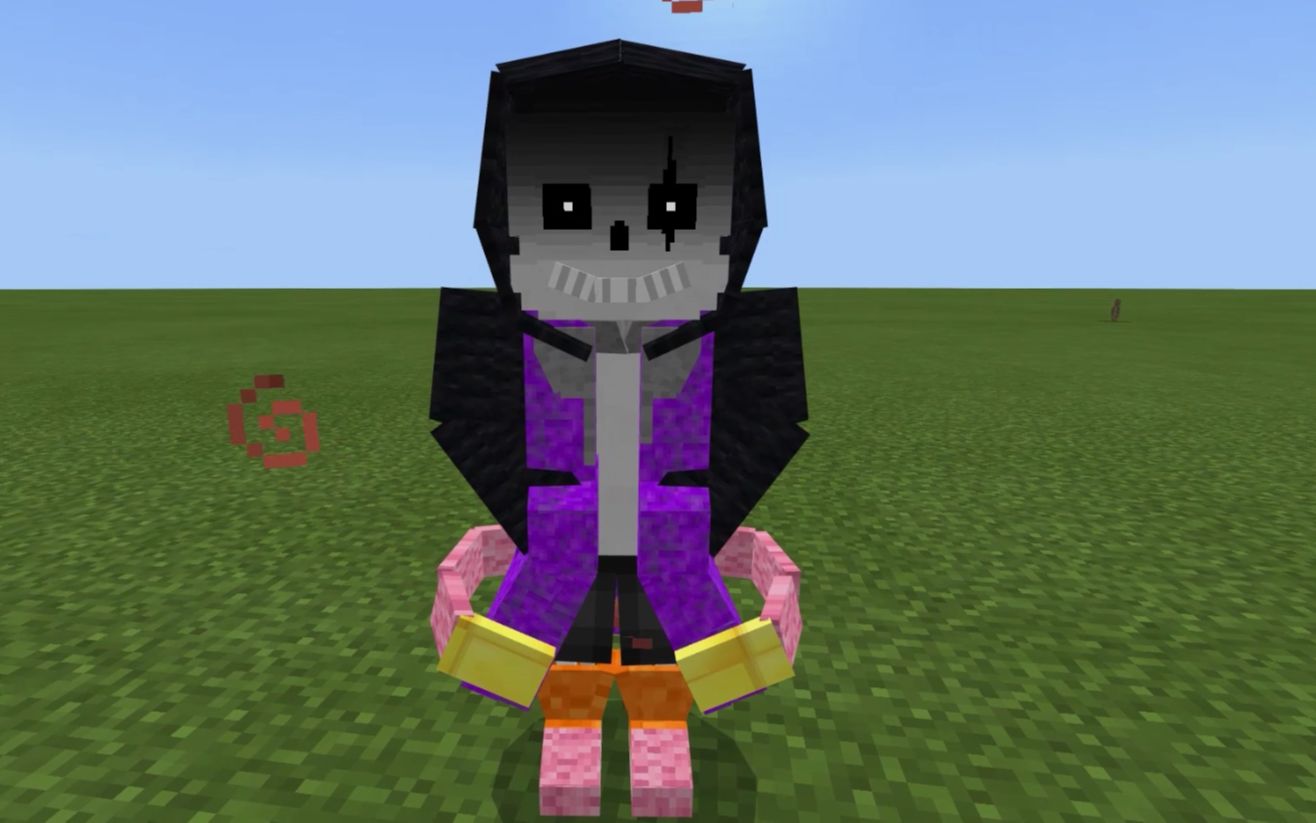 魔哒解说我的世界传说之下史诗级sans原来是个女装大佬