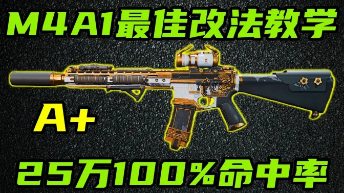 三角洲行动 25万100%命中率!性价比平民神器,最新暗杀型改法回归!【A+】