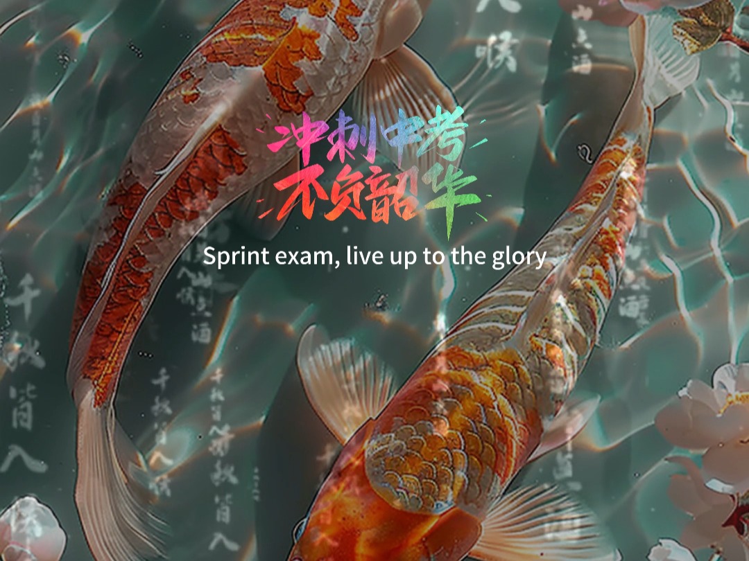不负韶华,中考加油,锦鲤附体