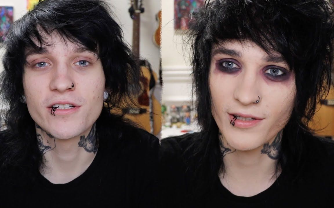 【johnnie guilbert】how i do my emo/scene hair and makeup_哔哩