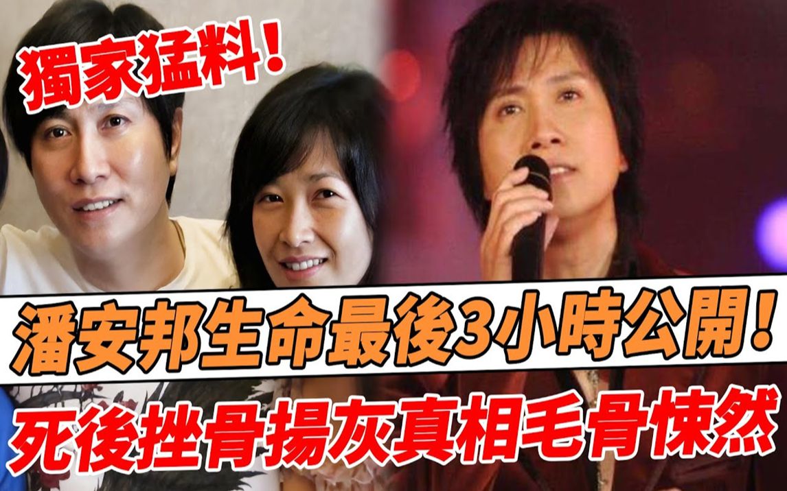 隐瞒9年,潘安邦真正死因浮出水面!生命最后3小时曝光,9亿遗产不给母亲全留妻子果然不简单,死后被挫骨扬灰真相毛骨悚然.【鲤娱记】#潘安邦哔哩...