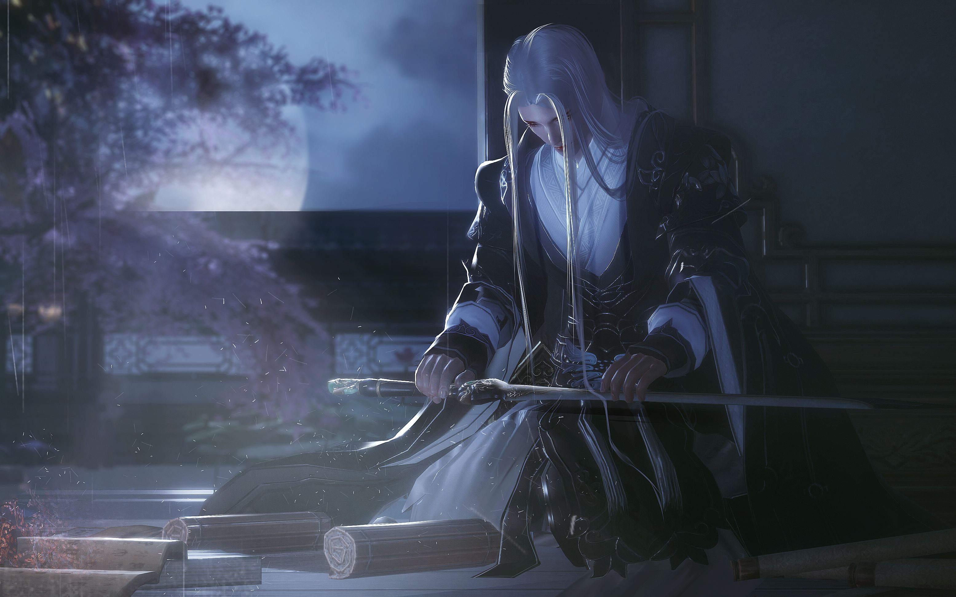 【剑网三捏图后期】绝美花羊爱情故事