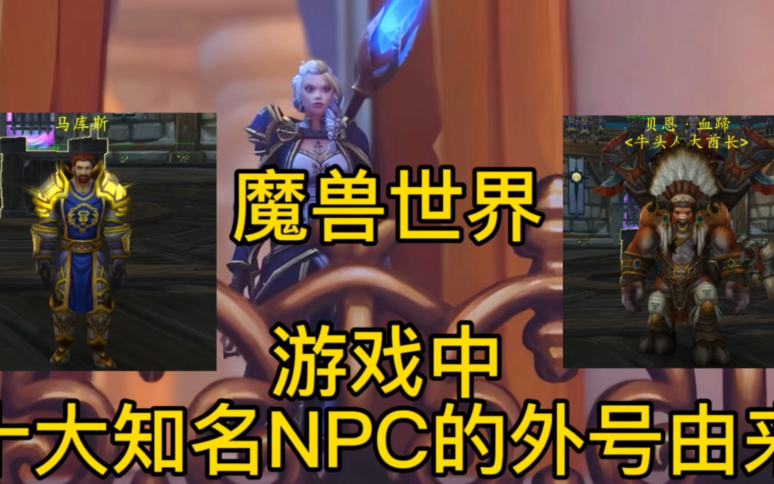 魔兽世界:游戏中十大知名NPC的外号由来哔哩哔哩bilibili魔兽世界